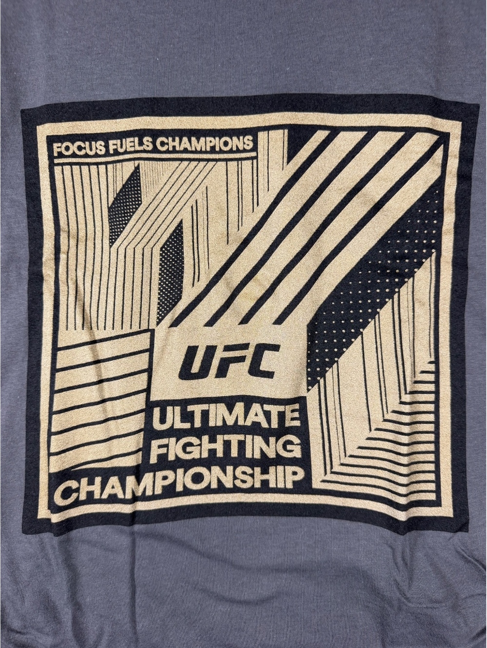 UFC Ultimate Fighting Championship Graphic T-Shirt Size Small Gray 100% Cotton